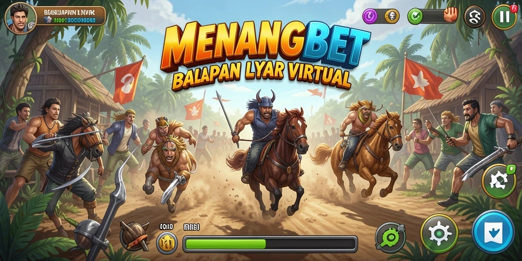 Gameplay Racing MENANGBET yang mendebarkan dan seru.