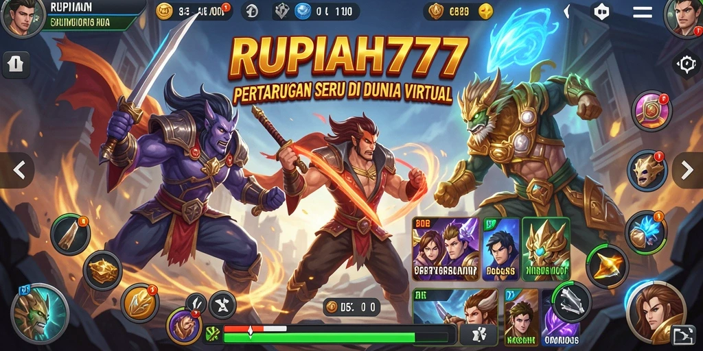 Tampilan menegangkan dari pertarungan di RUPIAH777.