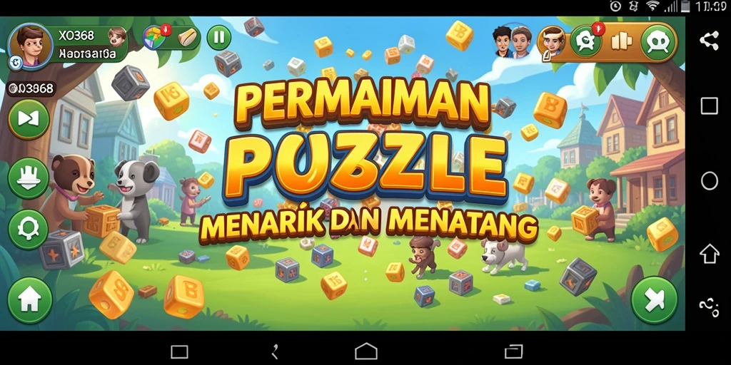 Screenshot gameplay <strong>XO368</strong> menampilkan berbagai level puzzle yang menarik.